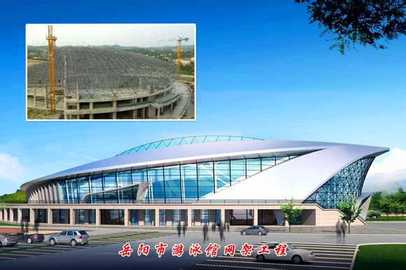 临海游泳池网架